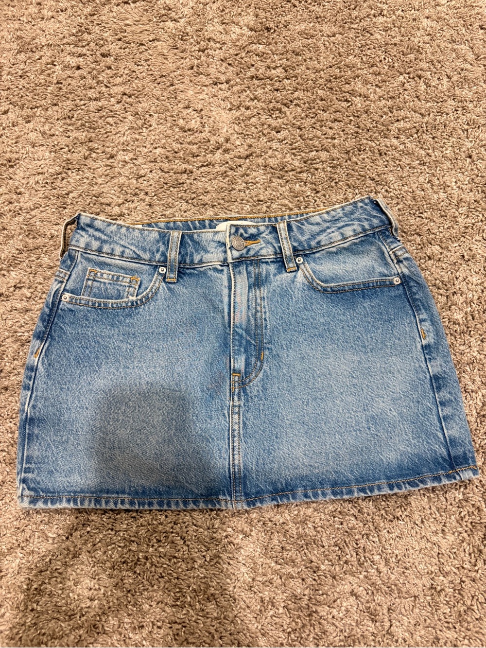 PacSun Light Blue Denim Mini Skirt